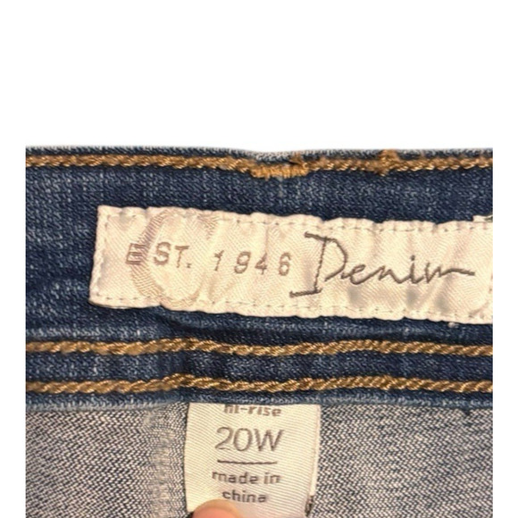 Cato Est. 1946 Denim Women’s Jeans Blue High Rise 20W Stretch - Picture 5 of 6